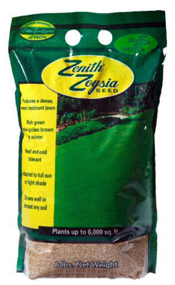 (On Backorder - Ships Feb 2025)Zenith Zoysia Grass Seed 100% Pure Seeds - 6 Lbs.