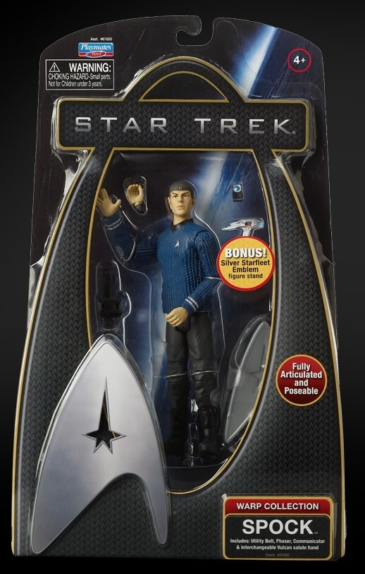 STAR TREK WARP COLLECTION PLAYMATES FIGURE NEW SEALED SPOCK