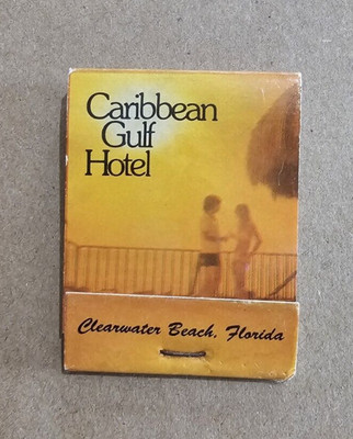 VTG Caribbean Gulf Hotel Clearwater FL Unstruck Matchbook An Adam's Mark Resort