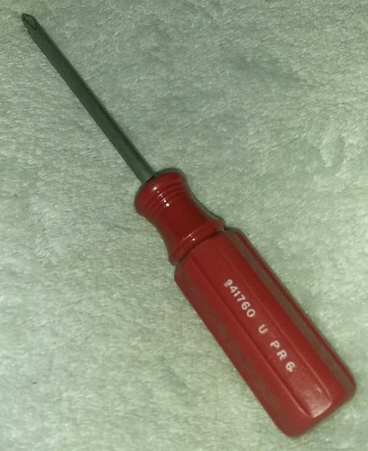 Vintage Craftsman USA Red Handle Phillips Screwdriver P1 41760 U PR 6