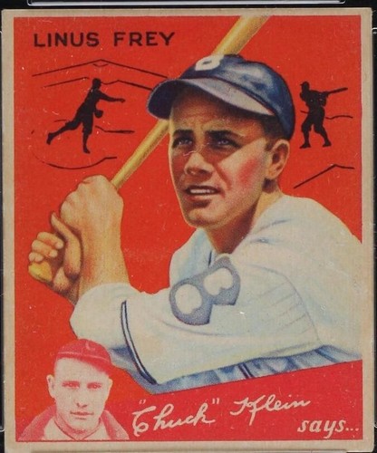 1934 Goudey Big League Chewing Gum - Linus Frey #89