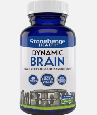 Stonehenge Health Dynamic Brain Supplement For Enhanced Memory and Focus NEW
