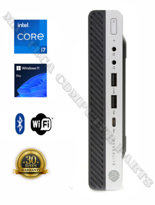 HP EliteDesk 800 G4 Micro Intel Core i7-8700T & up to 64GB RAM & 2TB SSD & Win11
