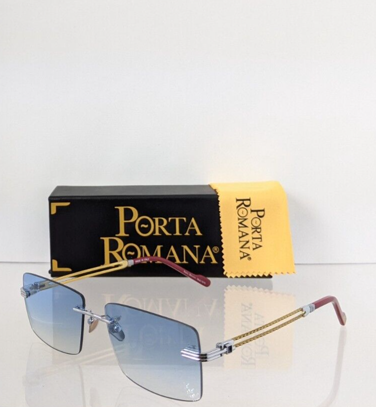 Pre-owned Porta Romana Authentic  1010 Sunglasses Col. 600 1010 Vintage Frame In Blue