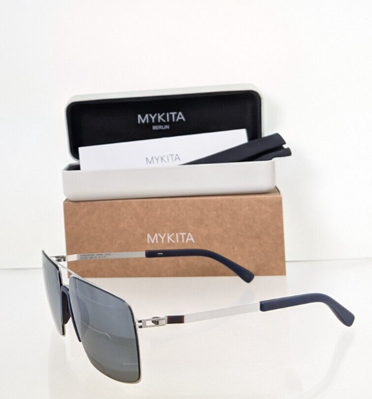 Pre-owned Mykita Brand Authentic  Mylon Hybrid Lotus Col. 309 61mm Silver Frame In Gray