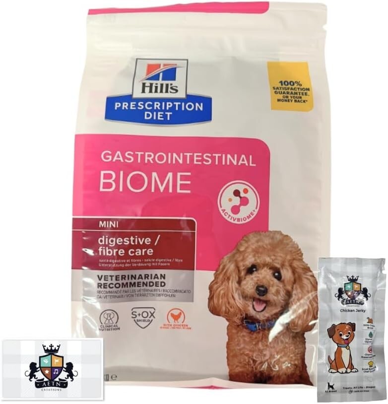 AETN Creations Gastrointestinal Biome Mini Dry Dog Food 1kg + AETN Treat