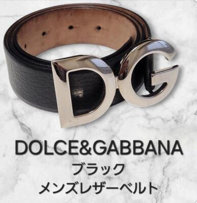 小物 DOLCE&GABBANA BLACK STUDS LEATHER BELT Dolce&Gabbana Men 00S Studs Leather Belt Luxury Designer