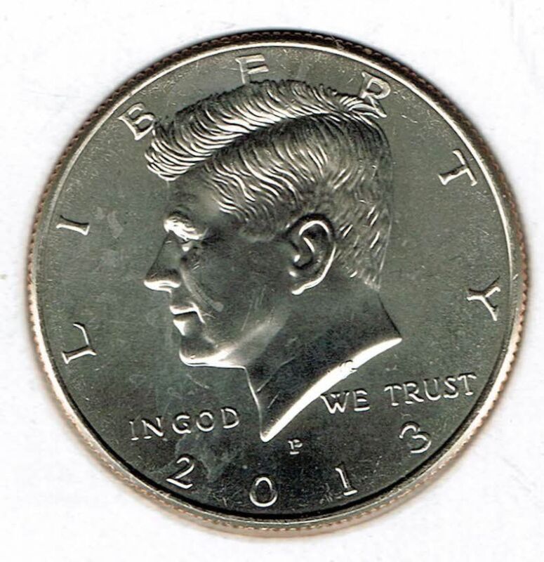 2013-p Brilliant Uncirculated Copper-nickel Clad Copper Strike Half Dollar Coin!