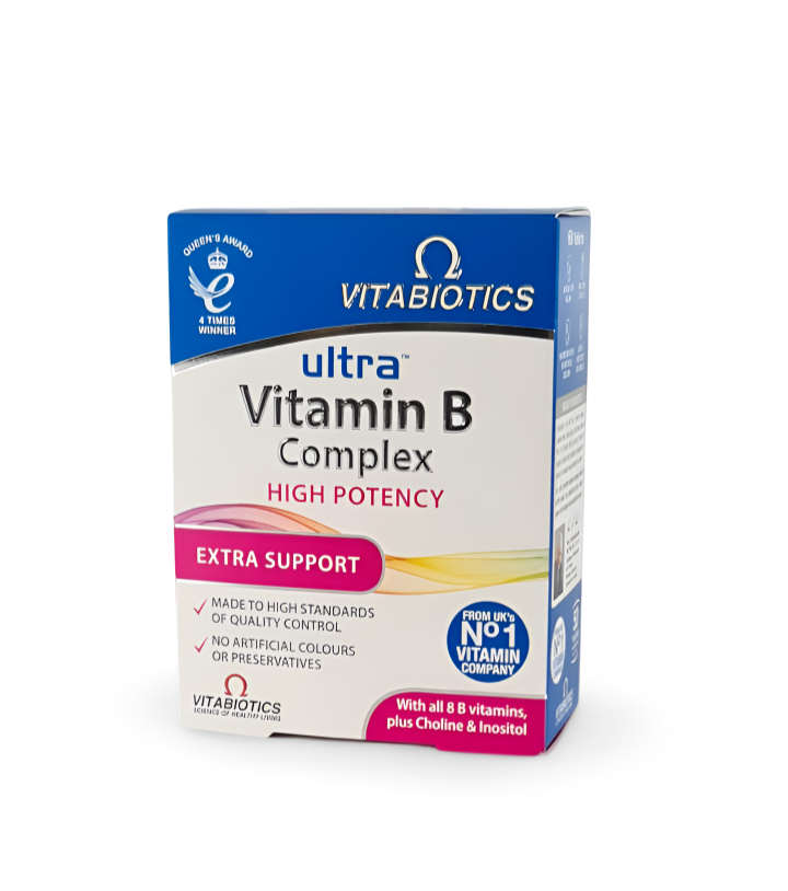 Vitabiotics Ultra Vit B Complex High Potency Extra Support - 60 Tablets