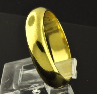Pre-owned Luckyhhhjewelry 11.50 Grams 24k Yellow Gold Band Ring Custom Handmade In Usa 5 Mm Investment