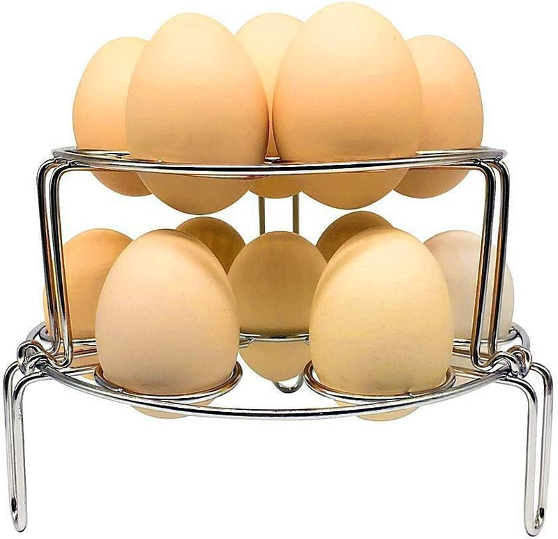 Stainless Steel Egg Steamer Rack for Instant Pot, Pressure Cooker, Boiling Pot.