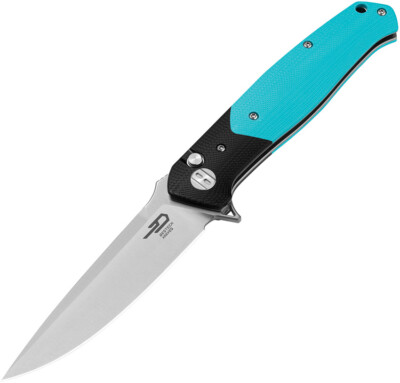 New Bestech Knives Swordfish Button Lock Blue BG62F
