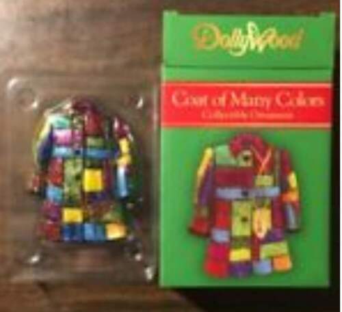 ::NIB Dolly Parton Coat of Many Colors Christmas Ornament Rare Dollywood Exclusive