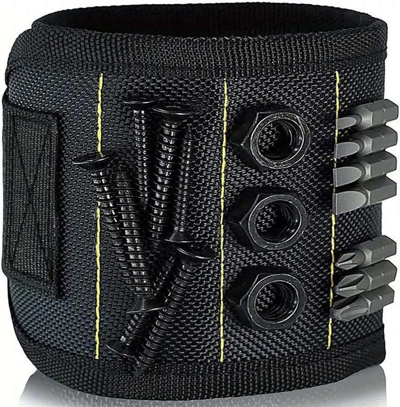 Heavy Duty Magnetic Wristband Tool Holder for Screws Nuts Drill Bits