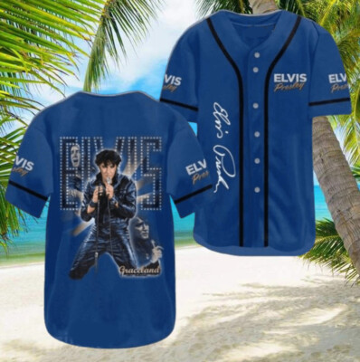 Elvis Presley Jersey Baseball Shirt Fanmade 3D Print Shirts Men Women