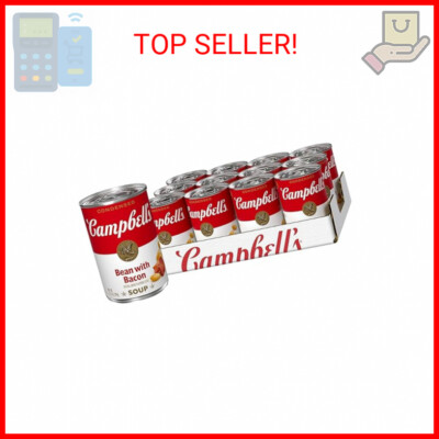 Campbell's Condensed Bean with Bacon Soup, 11.25 Ounce Can (Pack of 12)