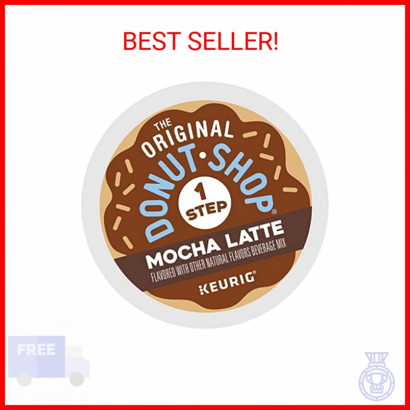 The Original Donut Shop Mocha Latte, Single-Serve Keurig K-Cup Pods, Flavored Co
