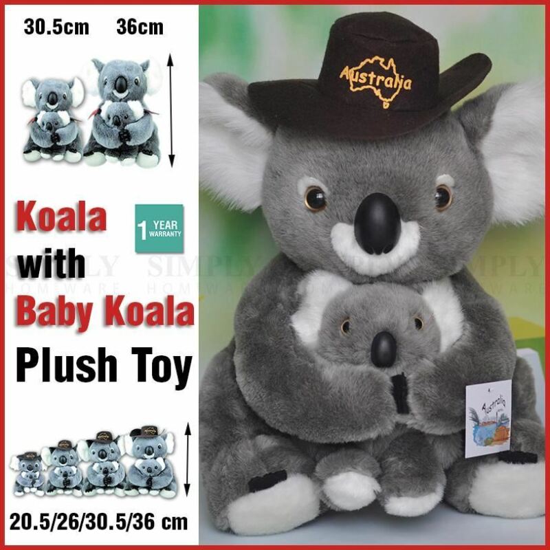 Koala With Baby Plush Stuffed Soft Toy Kids Gift Souvenir