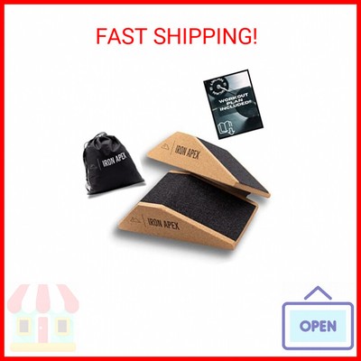 Squat Wedge Block (Pair),Slant Board For Squats w/Carry Bag,Lightweight, Portabl