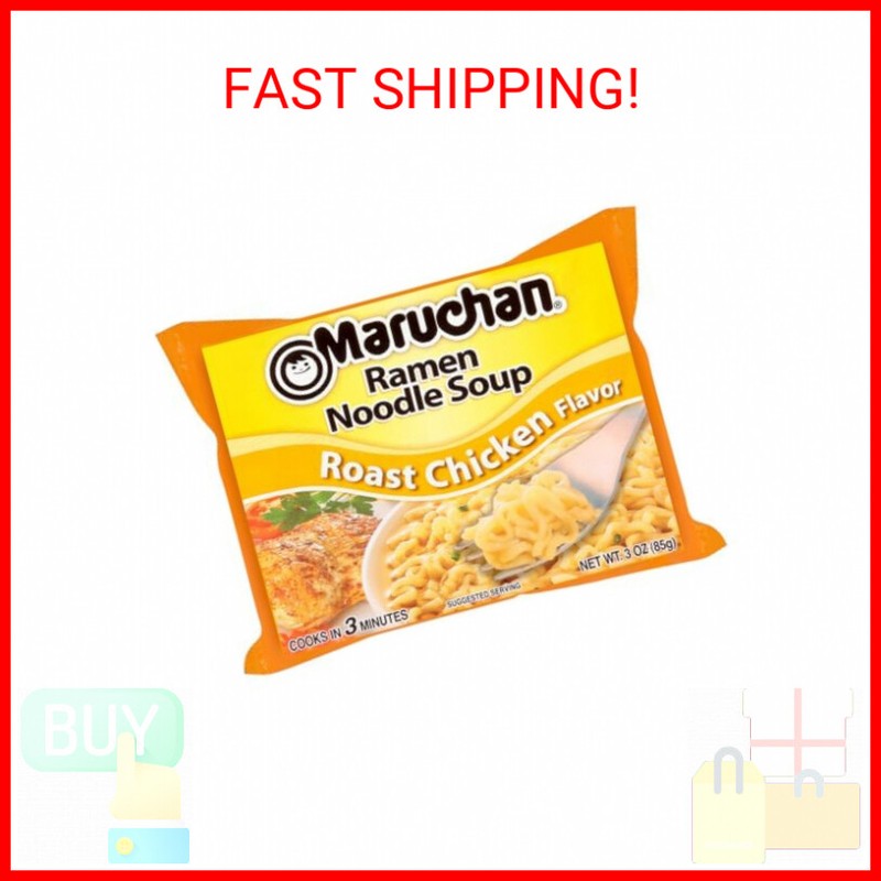 Maruchan Ramen Roast Chicken, 3.0 Oz, Pack of 24