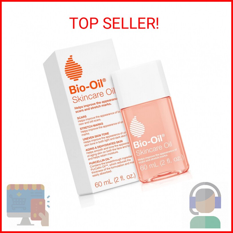 Bio-Oil Skincare Body Oil, Vitamin E, Serum for Scars & Stre