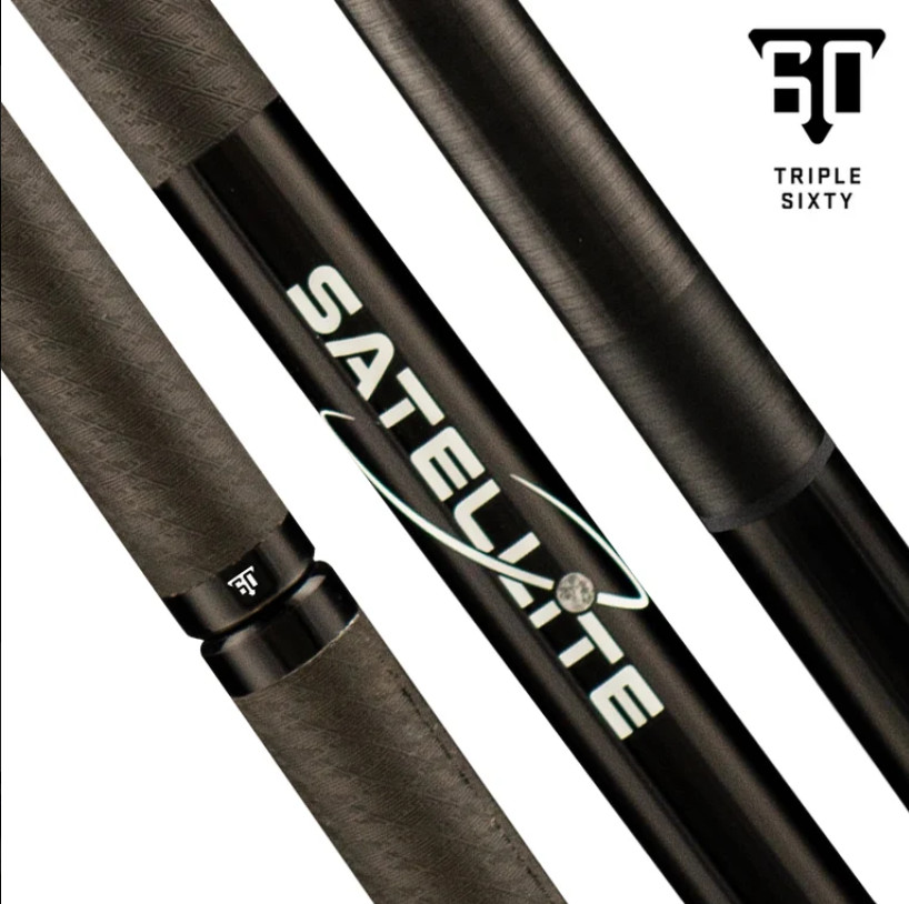 New Triple 60 Satellite With Sport Wrap Carbon Fiber Jump Cue with Extension