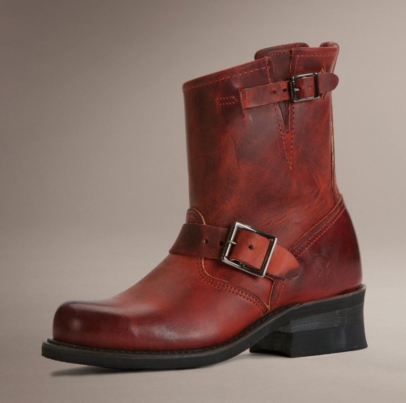 Frye burnt red boots new arrivals
