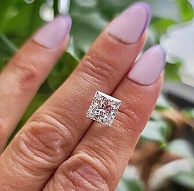 Lab Grown 1.30 Ct PRINCESS Cut IGI Certified CVD Diamond F Color VS1 Clarity