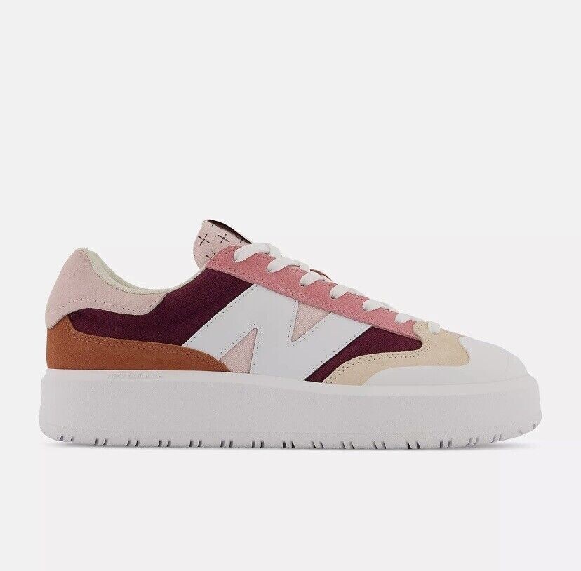 

Замшевые кожаные кроссовки NEW BALANCE Red Burgundy Pink Haze White CT302MA 13 US M, Multicolor, CT302MA
