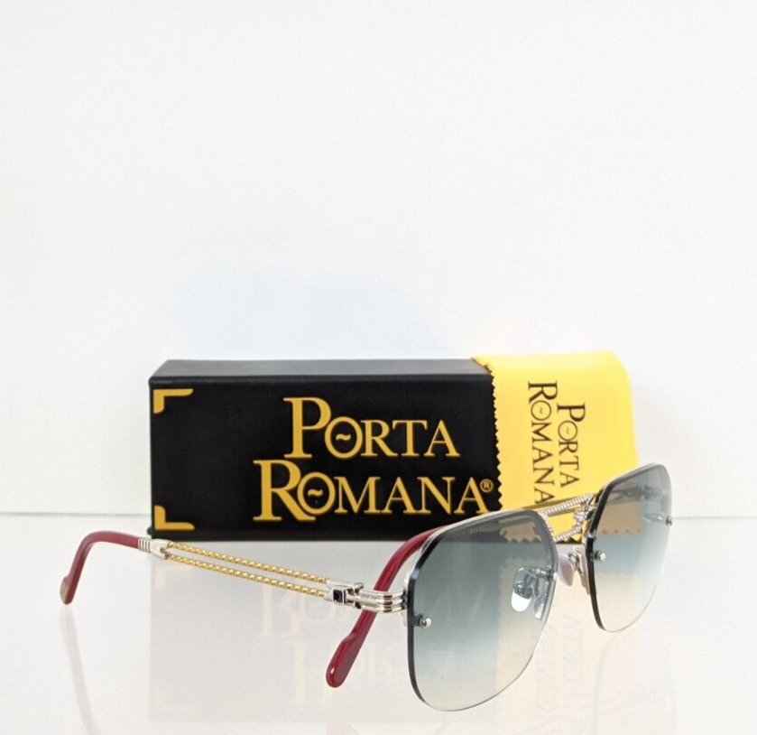 Pre-owned Porta Romana Authentic  Sunglasses Mod 1012 Col 100p Vintage Frame In Blue