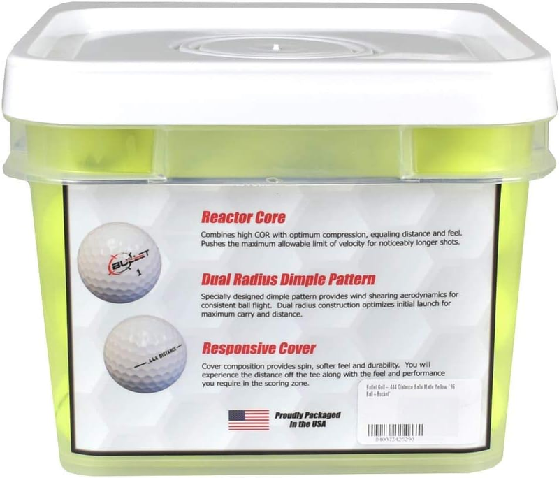 .444 Distance Matte Colored Golf Balls [96-Ball]