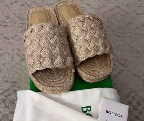 Pre-owned Jack Bottega Veneta - Women's  Espadrille Sandals - Orig. $790 In Beige