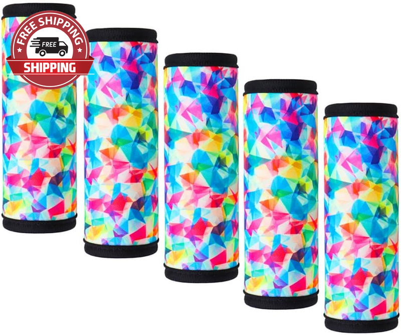 Luggage Handle Wrap - Bright Luggage Identifers Suitcase Unique Neoprene Handle