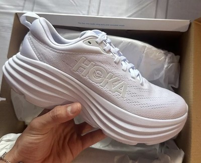 Hoka One One W Bondi 8 Wide - White - Size 7