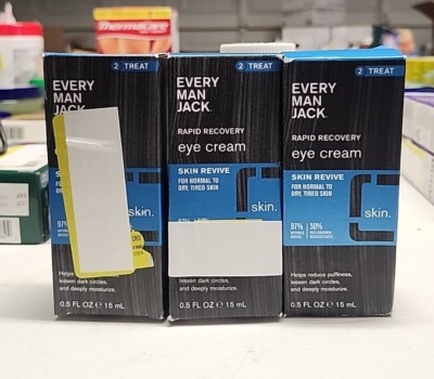 Every Man Jack Face Eye Cream Revive  Lot of 3