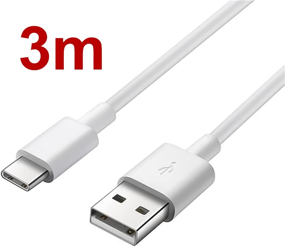 3m USB-C Schnell-Ladekabel Daten-Kabel für Samsung Google Huawei Xiaomi Sony HTC