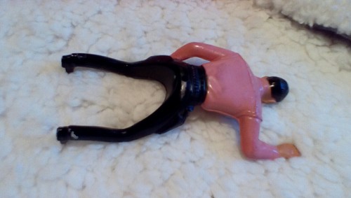 VINTAGE 1961 THE REBEL CO. PINK SHIRT JOHNNY YUMA FIGURE HARTLAND?