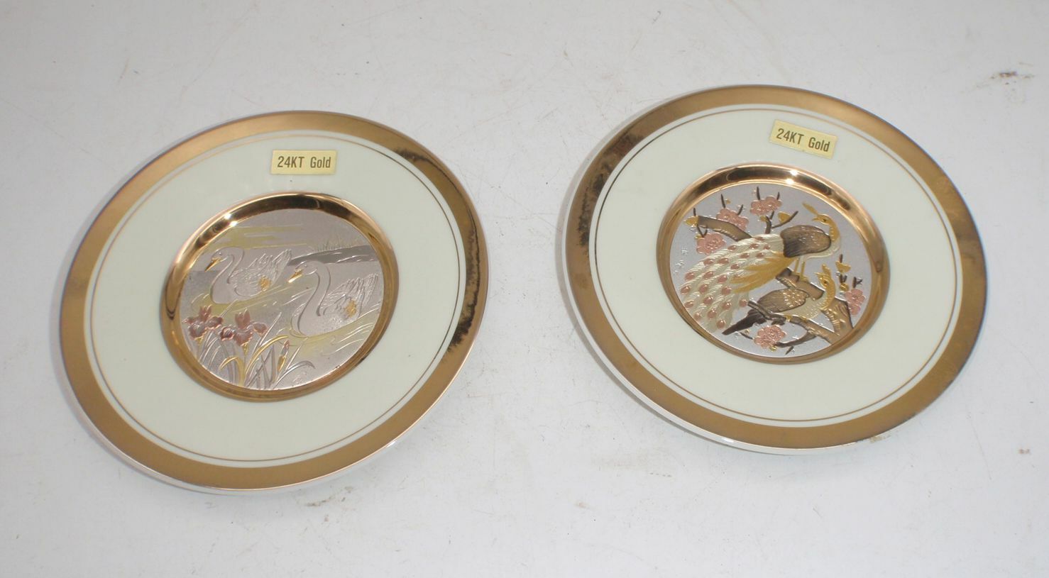 工芸品 CHOKIN ART 24KT Chokin The Art Of Chokin 24KT Gold Edged 4in. Plate | eBay
