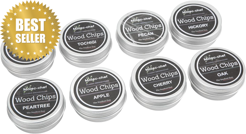 Smoking Wood Chips Flavorful Whiskey Cocktail Smoker Kit for Bartender 8PCS for