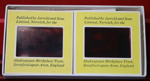 William Shakespeare's Vintage ~ Birthplace ~ 12 pc 35mm Slides Color D ~ #472