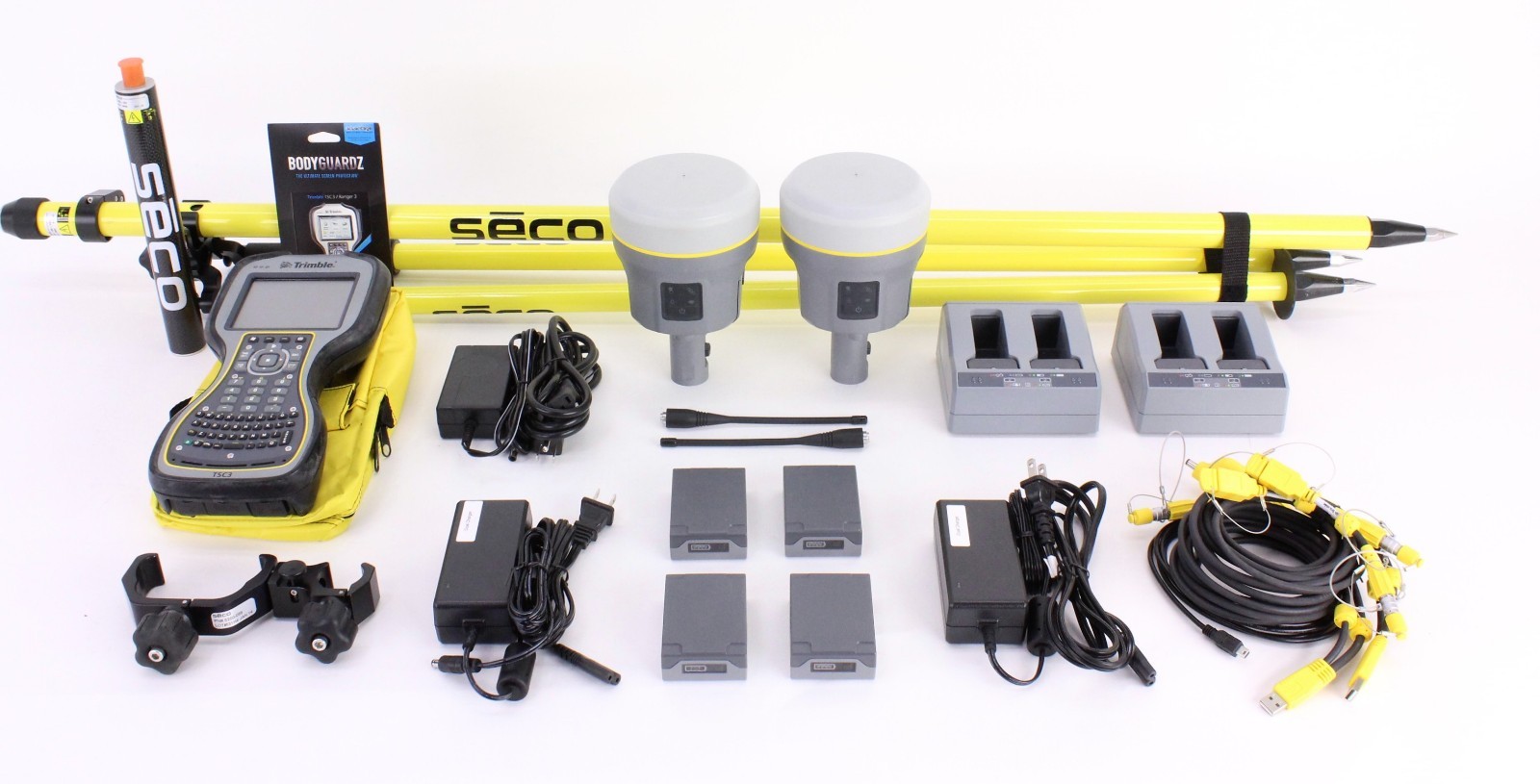 Trimble Dual R10 GNSS/GPS Base Rover Receiver Kit w/ TSC3 Data Collector