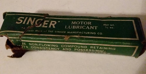 antique Singer motor lubrication