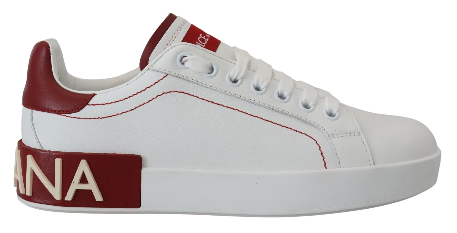 

DOLCE - GABBANA Shoes Бело-красные женские кроссовки с нашивкой-логотипом EU35.5 / US5 670usd, White red