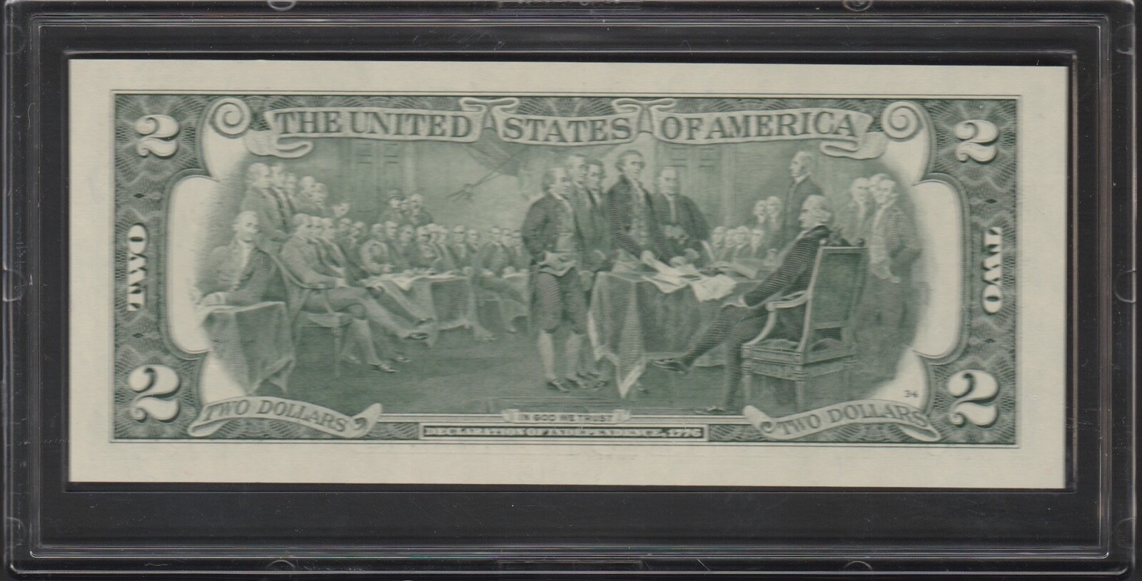 2003 Uncirculated $2 Two Dollar Bill West Virginia  50 State Overprint Series