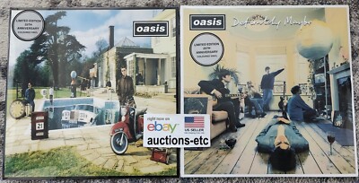 Oasis - Be Here Now & Definitely Maybe Vinyl 4LP SILVER Limited Edition NEW