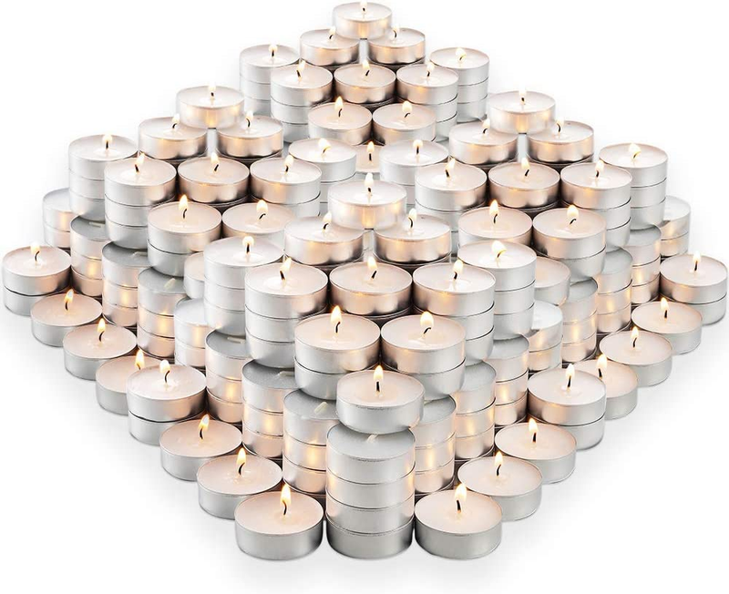 Lights Candles In Bulk | 300 White, Smokeless, Dripless
