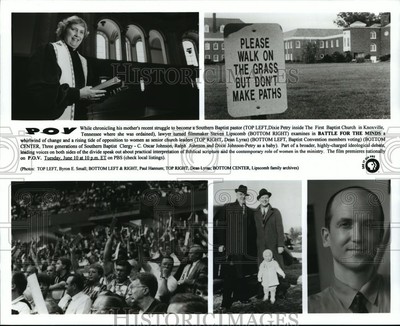 Press Photo Steve Lipscomb Battle For The Minds with Dixie Petry &don Lyras