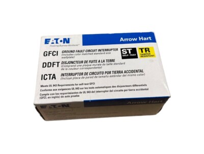 Eaton Arrow Hart GFCI Self-Test Receptacle TRSGF20V **SALE**