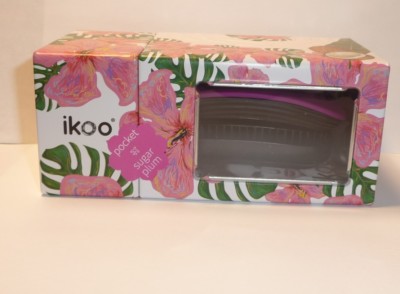 Ikoo brush  paradise collection pocket  black  sugar plum