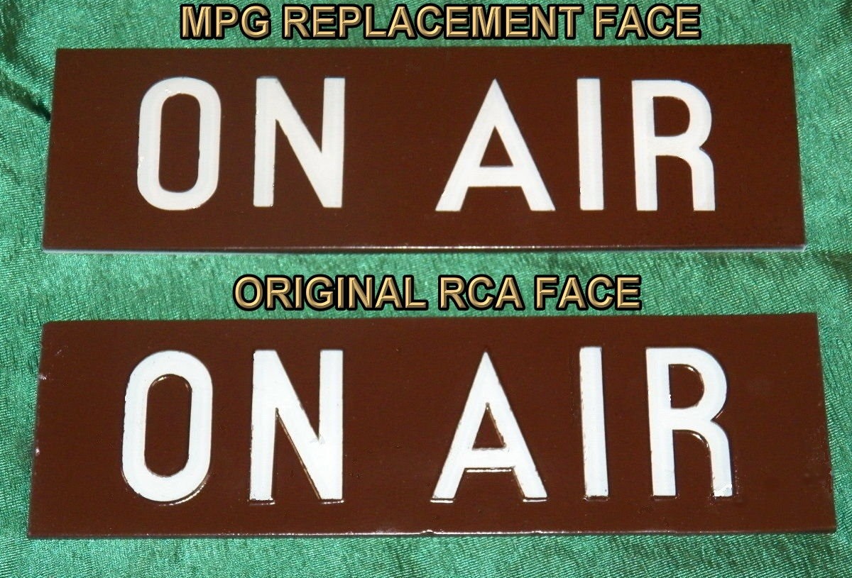New RCA style ON AIR light replacement face sign Heavy Duty UN-Breakable BUY NOW